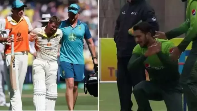 Watch: David Warner Gets injured while celebrating