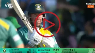 Watch Highlights:AB de Villiers century in WCL final