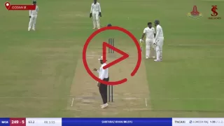 Watch highlights: Sarfaraz Khan scored a century in Buchi Babu Trophy