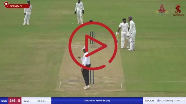 Watch highlights, Sarfaraz Khan scored a century in Buchi Babu Trophy