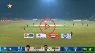 Watch Live Pakistan vs Sri Lanka
