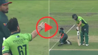 Watch: Salman Ali Agha Run Out in Controversial, Pakistan vs Bangladesh ODI Watch: Salman Ali Agha Run Out