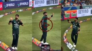 Watch the viral video of Haris Rauf shameful act against India