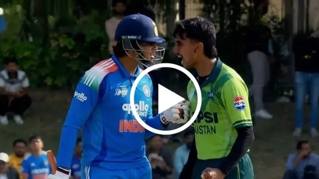 Watch: Vaibhav Suryavanshi’s Heated Exchange with Ali Raza in IND vs PAK U19