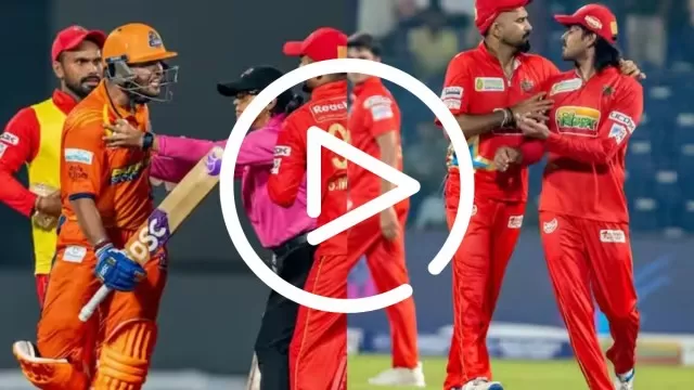 Watch Video: Fight between Nitish Rana and Digvesh Rathi in DPL