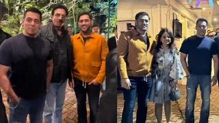 Watch Video: MS Dhoni spotted at Salman Khan birthday party
