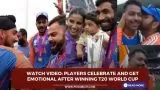 Watch video: players celebrate and get emotional after winning t20 world cup