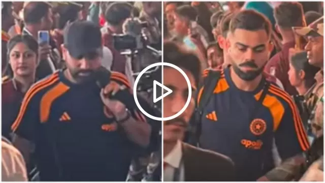 Watch Video: Rohit, Virat Spotted as Team India Leaves for Australia-IND vs AUS