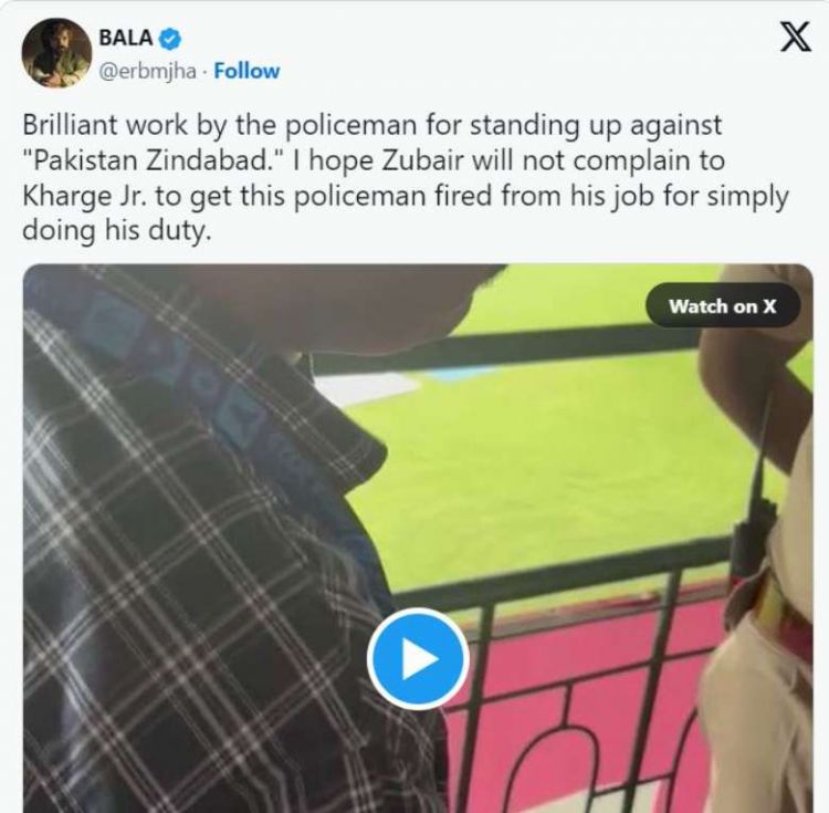 watch viral video policeman stops fan from chanting pakistan zindabad 2