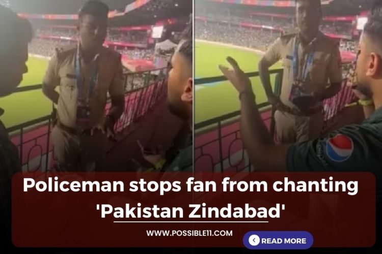 Watch Viral Video: Policeman stops fan from chanting 'Pakistan Zindabad'