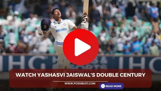 Watch Yashasvi Jaiswals double century, Second double