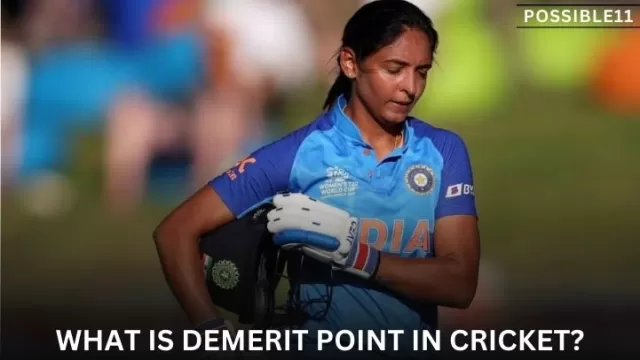 What is Demerit point in cricket? How