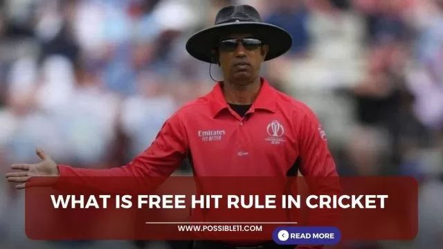 What is free hit rule in Cricket?