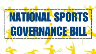 What is the National Sports Governance Bill 2025
