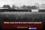 When was the first test match played