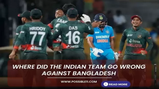 Where did the Indian team go wrong