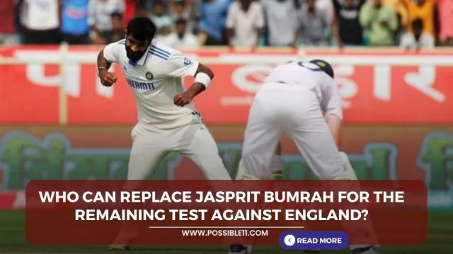 Who can replace Jasprit Bumrah for the