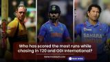 Who has scored the most runs while chasing in T20 and ODI International?