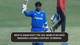 Who is Aman Rao? The USA-Born Star Who Smashed a Double Century vs Bengal