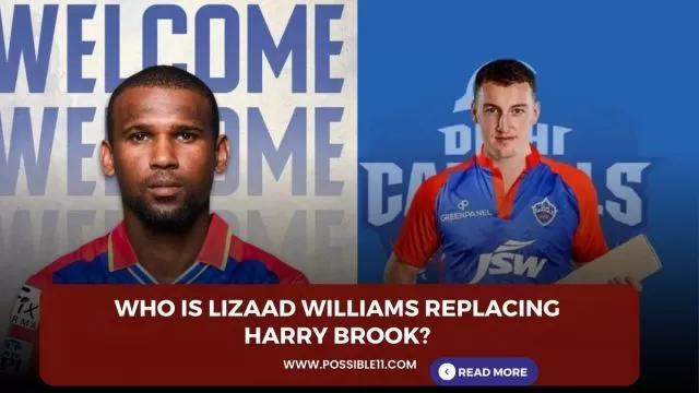Who is Lizaad Williams replacing Harry Brook?