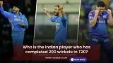 Who is the Indian player who has completed 200 wickets in T20?