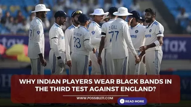 Why Indian players wear black bands in