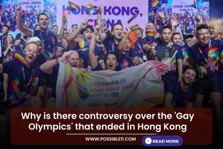 Why is there controversy over the 'Gay Olympics' that ended in Hong Kong