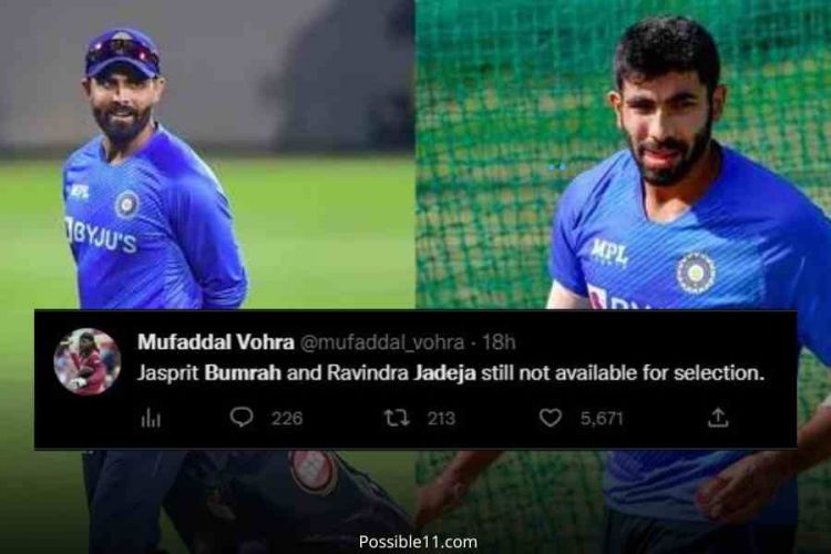 Why Jasprit Bumrah and Jadeja are not selected against Sri Lanka tour?