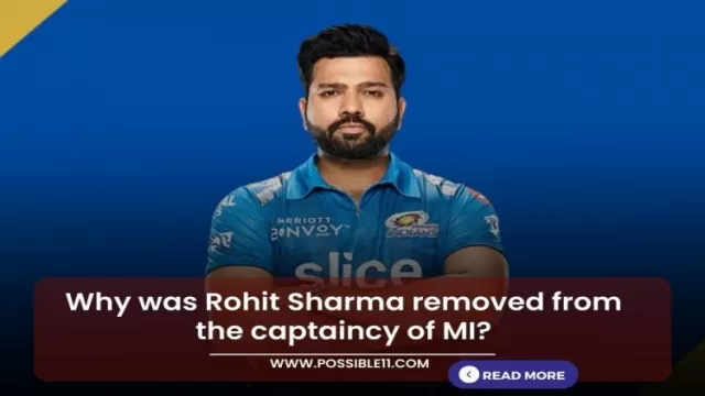 Why was Rohit Sharma removed from the