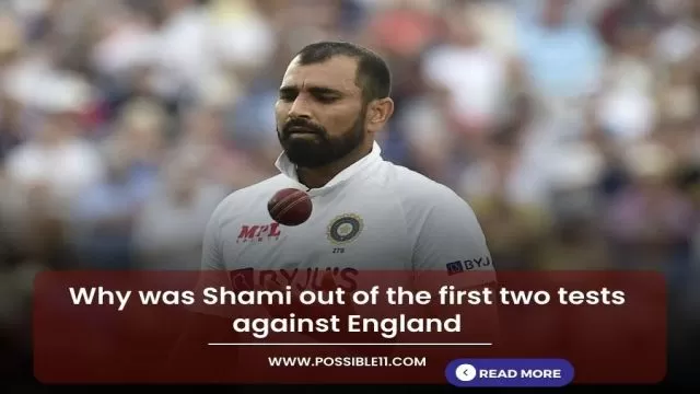 Why was Shami out of the first