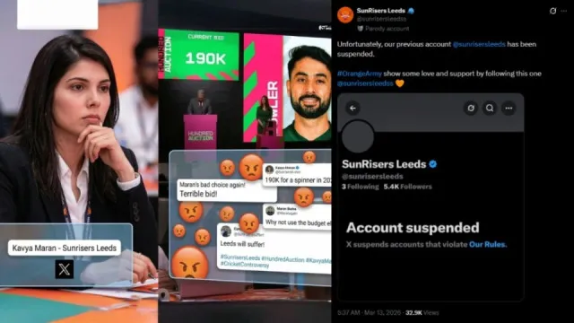 Why Was Sunrisers Leeds Twitter Account Suspended