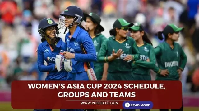 Womens Asia Cup 2024 schedule, Groups and