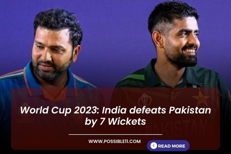 World Cup 2023: India defeats Pakistan by 7 Wickets