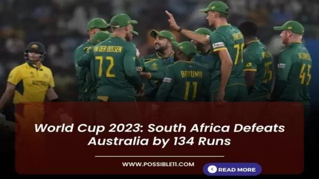 World Cup 2023: South Africa Defeats Australia