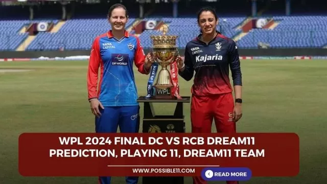 WPL 2024 Final DC vs RCB Dream11