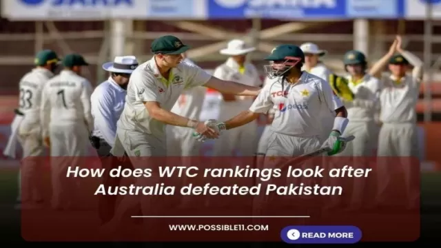 WTC Latest Ranking After Pakistan vs Australia