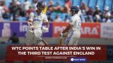 WTC points table after India won the third test against England