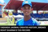 Yashasvi Jaiswal Creates History, Breaks Rohit Sharma's T20I Record