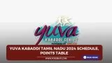 Yuva Kabaddi Tamil Nadu 2024 Schedule, Points Table