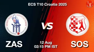 ZAS vs SOS ECS T10 2025: Playing 11