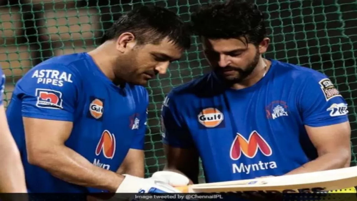 MS Dhoni, Suresh Raina Sweat It Out In The Nets As CSK Gear Up For IPL in Hindi