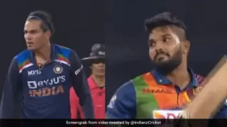 विकेट लेते ही Rahul Chahar ने भड़कते हुए मनाया जश्न, श्रीलंकाई बल्लेबाज के जवाब ने जीत लिया दिल- Video