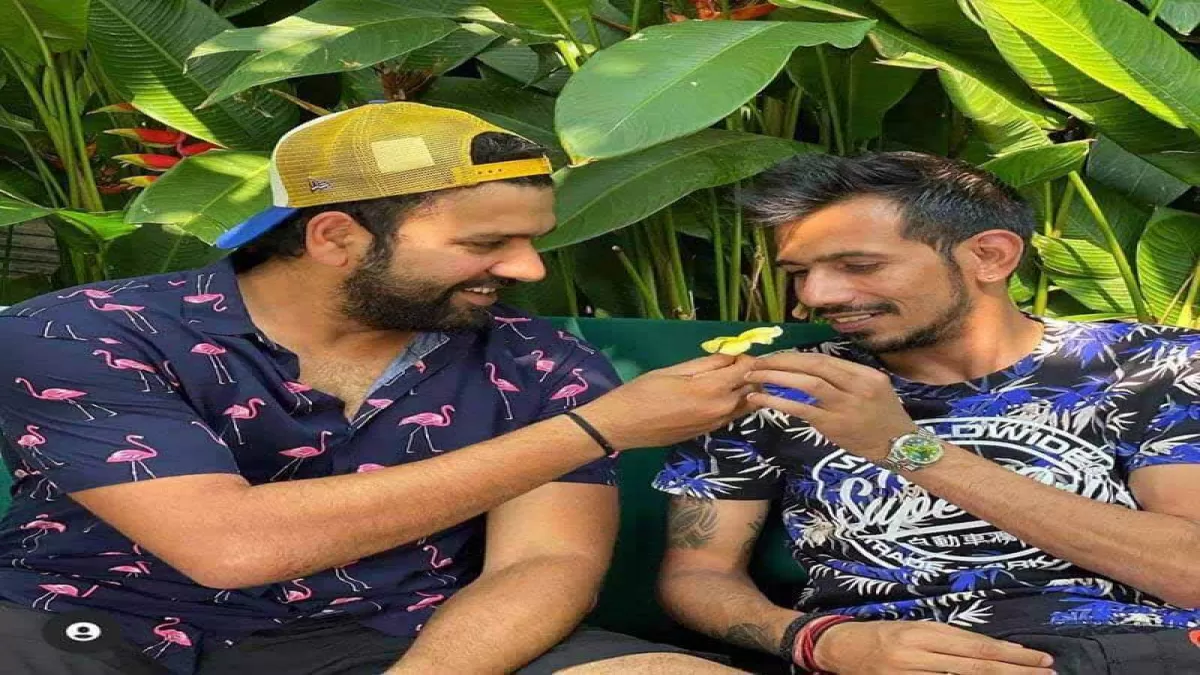 Yuzvendra Chahal Senorita Moment With Rohit Sharma Draws Response From Dhanashree Verma. See Pics in Hindi News Yuzvendra Chahal Senorita Moment With Rohit Sharma Draws Response From Dhanashree Verma. See Pics in Hindi