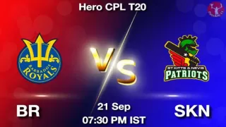 BR vs SKN Dream11 Prediction, Playing 11, today CPL match Updates