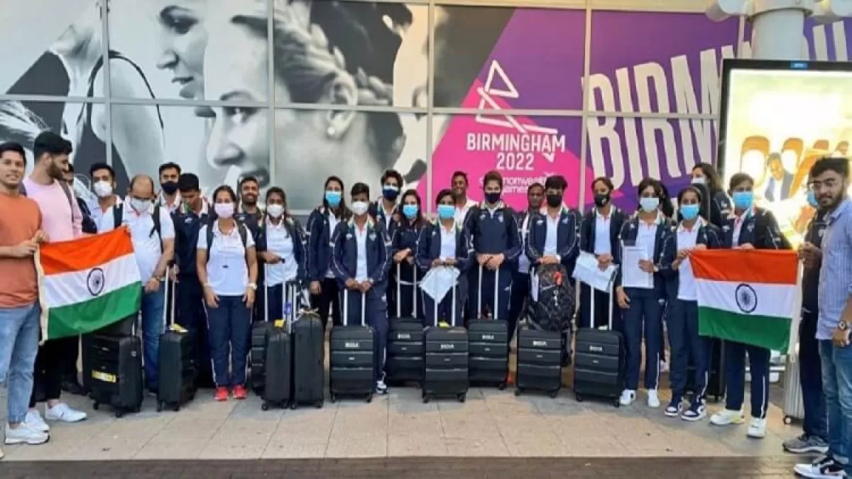 Commonwealth Games 2022 बर्मिंघम पहुंची टीम इंडिया in Hindi