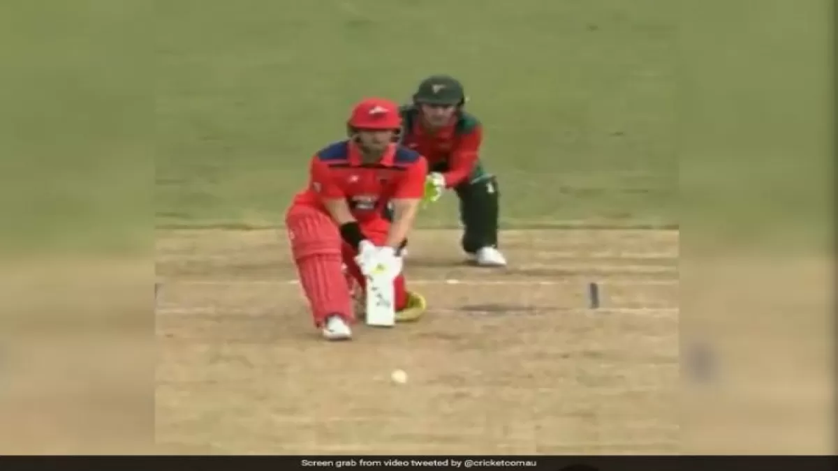 VIDEO, Australian batsman invented this unique shot in Hindi