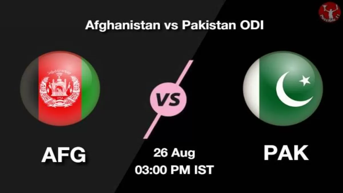 AFG vs PAK Dream11 Prediction in Hindi, 26 Aug Playing 11, Pitch Report, Weather Report in Hindi