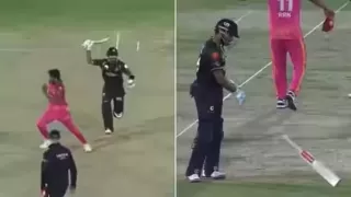 Babar Azam threw the bat in anger, watch video
