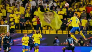 अल-नासर की 3-0 की जीत में क्रिस्टियानो रोनाल्डो ने शानदार गोल किया
