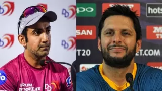 Gautam Gambhir and Shahid Afridi came face to face in the match